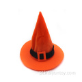 Festa de Halloween porque o chapéu de chapéu de laranja bruxa
